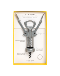 Corkscrew the ''De Gaulle'' with double lever and bottle opener | l'atelier du vin