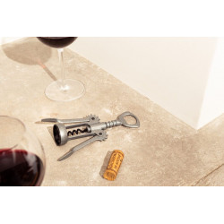 Corkscrew the ''De Gaulle'' with double lever and bottle opener | l'atelier du vin