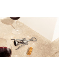 Corkscrew the ''De Gaulle'' with double lever and bottle opener | l'atelier du vin