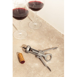 Corkscrew the ''De Gaulle'' with double lever and bottle opener | l'atelier du vin