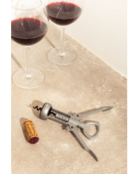 Corkscrew the ''De Gaulle'' with double lever and bottle opener | l'atelier du vin