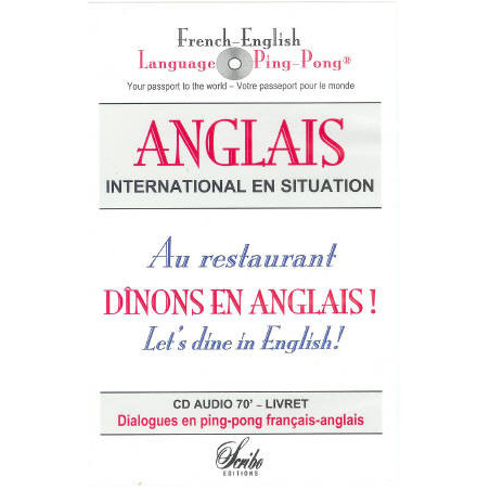 Audio CD: At the restaurant, Let's dine in English!