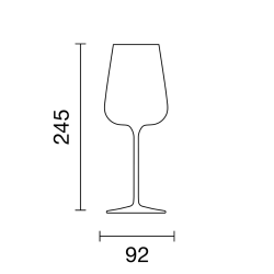 White wine glass "Starred" White | Italesse