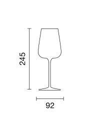 White wine glass "Starred" White | Italesse