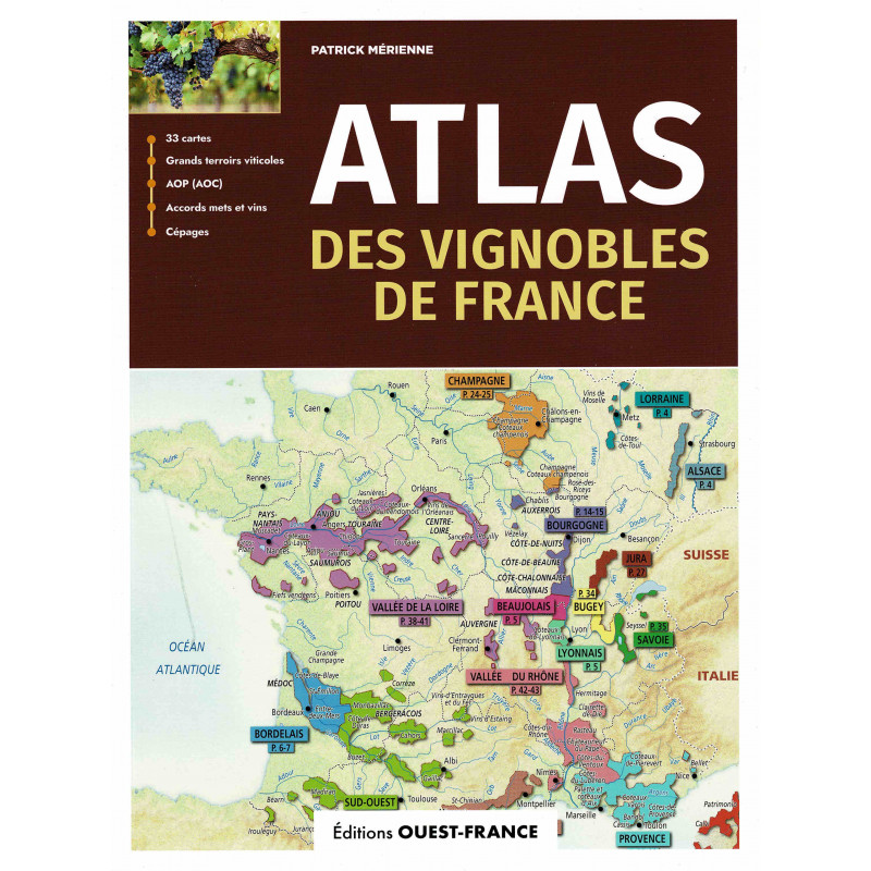 Atlas des vignobles de France | Patrick mérienne
