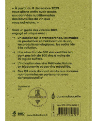 Le guide des vins bio 2024 de Pierre Guigui | BBD Editions