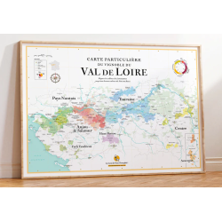 Map of the vineyard "Val de...
