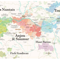 Carte du vignoble "Val de Loire" 50x70 cm | La Carte des vins s'il vous plait ?