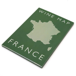 Folded Wine Map of France -...