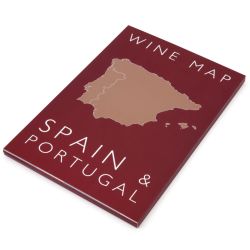Folded wine list of Spain...
