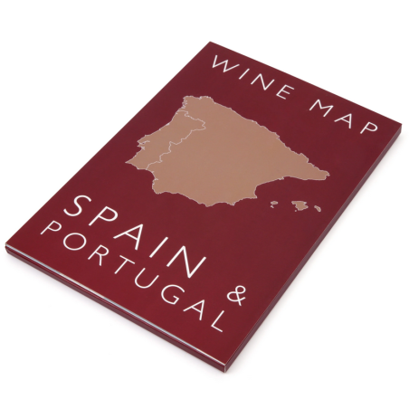 Folded Wine Map of Spain and Portugal by Steve De Long