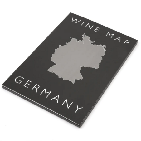 Carte pliée 61x91 cm (dépliée), 23.5cmx16 cm (coffret) "Vins d'Allemagne"| Steve De Long