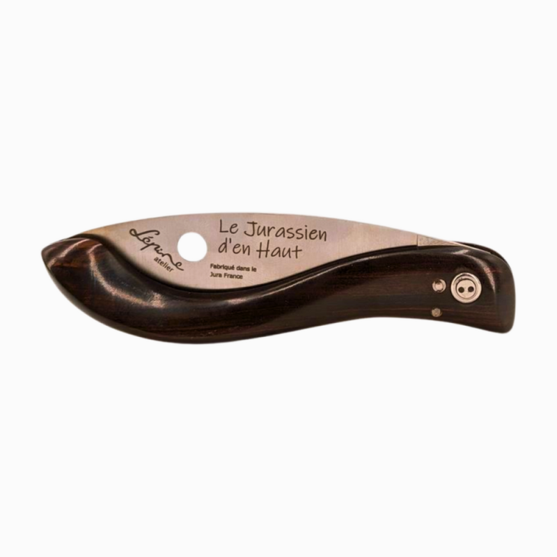 Folding pocket knife Le "Jurassien d'en Haut", ebony handle