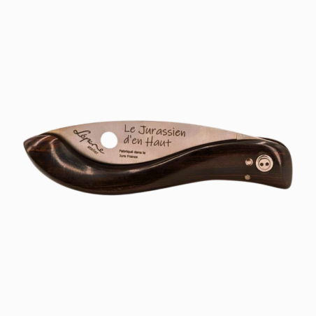 Folding pocket knife Le "Jurassien d'en Haut", ebony handle