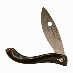 Folding pocket knife Le "Jurassien d'en Haut", ebony handle