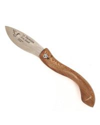 Folding pocket knife "Le Jurassien d'en Haut", plane tree handle