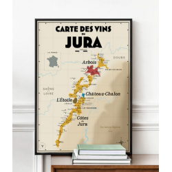 Jura wine list - Poster 30x40