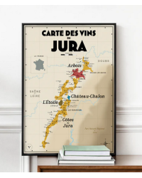 Wine list 30x40 cm "Jura" | Atelier Vauvenargues