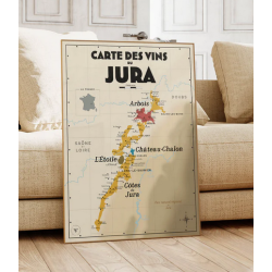 Wine list 30x40 cm "Jura" | Atelier Vauvenargues