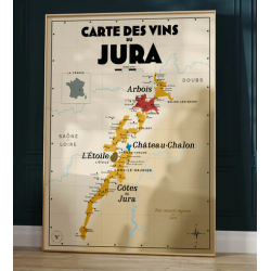 Wine list 30x40 cm "Jura" | Atelier Vauvenargues