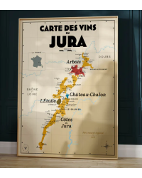 Wine list 30x40 cm "Jura" | Atelier Vauvenargues