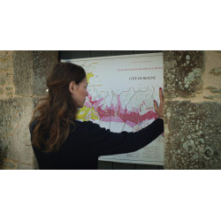 Burgundy wine poster: Map of the Côte de Beaune & the Côte de Nuits (10th edition)