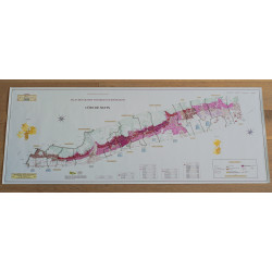 Burgundy wine poster: Map of the Côte de Beaune & the Côte de Nuits (10th edition)