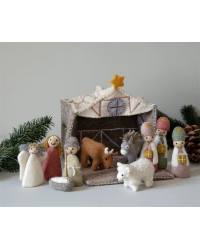 Nativity scene and characters