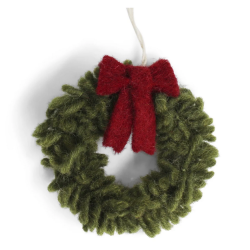 Mini wreath with red bow