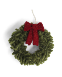 Mini wreath with red bow