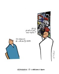 Affiche "Un magnum de Côte de Py 2005" Michel Tolmer 30x40 cm | Glougueule