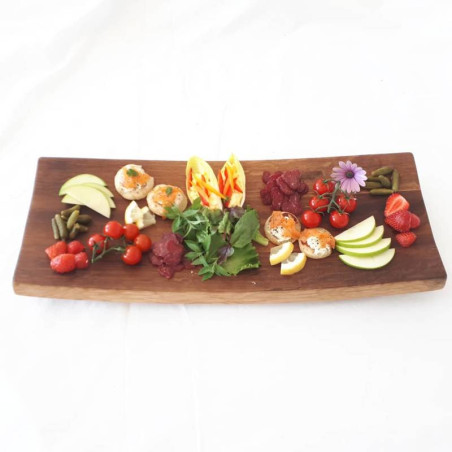 Burgundy oak barrel serving tray | Meursault Plateau