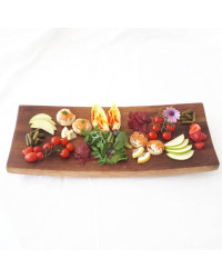 Burgundy oak barrel serving tray | Meursault Plateau