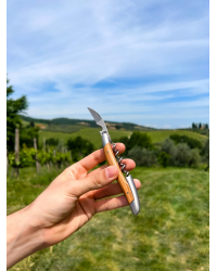 Tire-bouchon Couteau de sommelier "Manche bois d'olivier"| Château-Laguiole