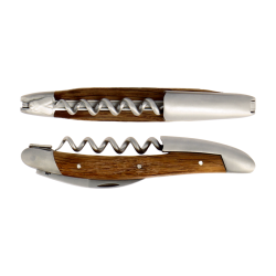 Sommelier's Knife Corkscrew "Fossilized Oak Handle" | Forge de Laguiole