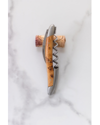 Tire-bouchon couteau de Sommelier "manche en Genévrier"| Forge de Laguiole