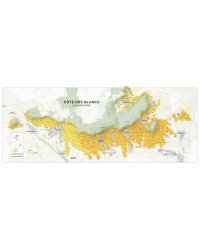 Carte murale 150x60 cm "Vignoble de la Côte des Blancs en Champagne" | Steve De Long