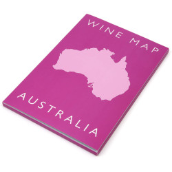 Carte pliée 61x91 cm (depliée), 23.5x16 cm (coffret) "Vins d’Australie"| Steve De Long