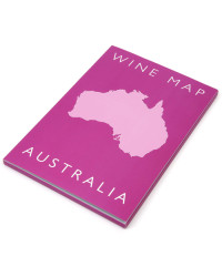 Carte pliée 61x91 cm (depliée), 23.5x16 cm (coffret) "Vins d’Australie"| Steve De Long