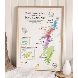 Poster 30x40 cm "The Burgundy Wine List" | The Wine List please