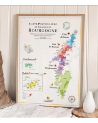 Poster 30x40 cm "The Burgundy Wine List" | The Wine List please