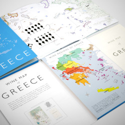 Folded Wine List of Greece| Steve De Long
