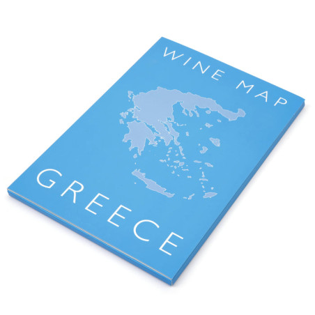 Carte pliée 61 x 91 cm (déplié), 23,5 x 16 cm (coffret) "Vins de Grèce" | Steve De Long