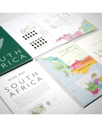 De Long Wine Map of South Africa - Library Edition