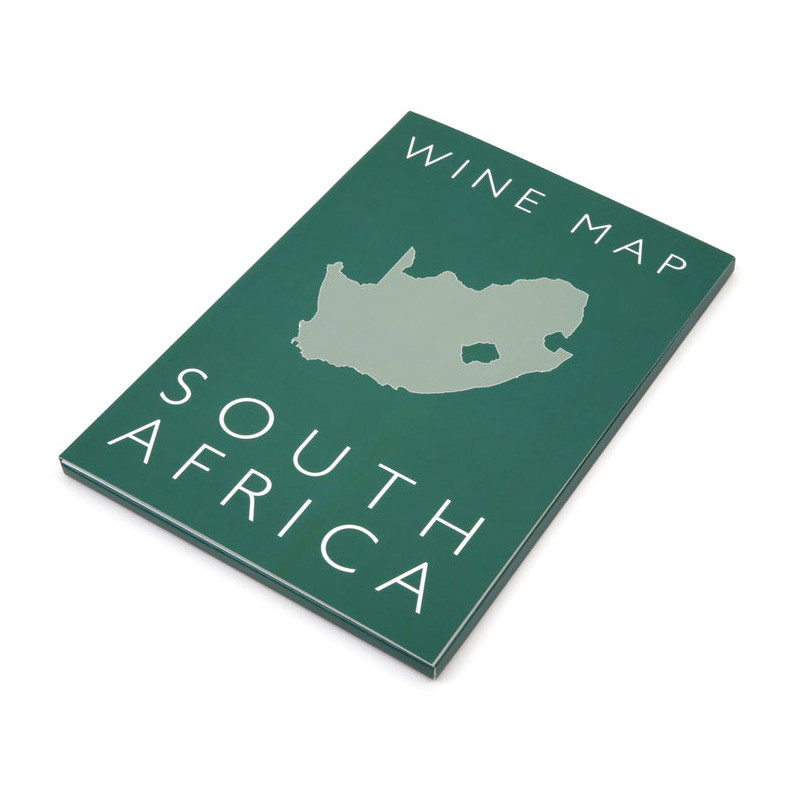 Carte pliée 61 x 91 cm (déplié), 23,5 x 16 cm (coffret) "Vins d'Afrique du Sud"| Steve De Long