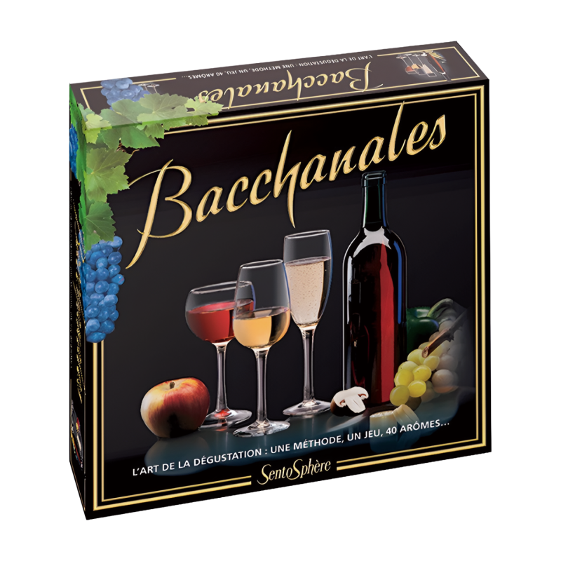 Bacchanalia box, the art of tasting: one method, one game, 40 aromas