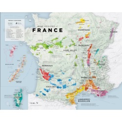 Carte des régions viticoles...