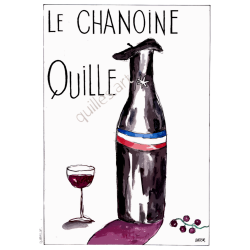 Affiche "Le Chanoine Quille" A3 29.7 x 42 cm | Quilles'Art