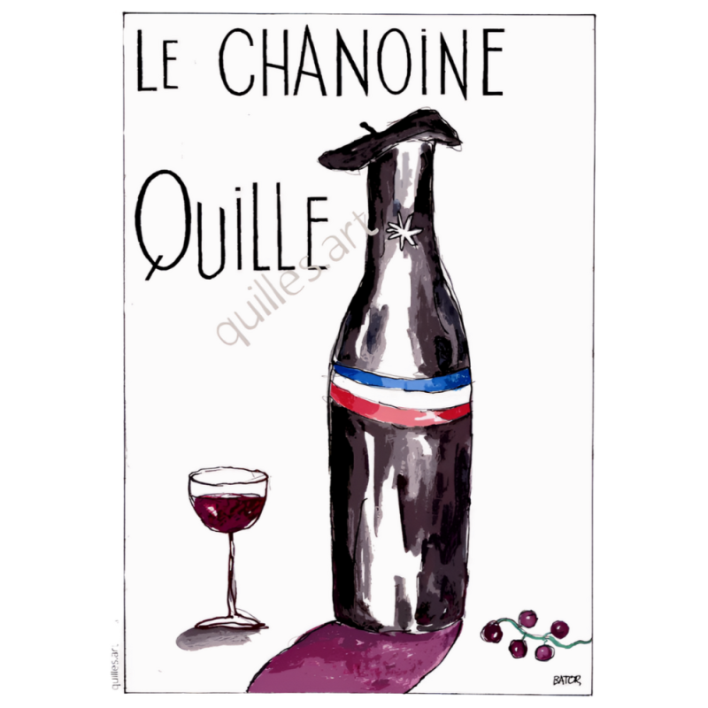 Affiche Le vin est de la poésie en bouteille