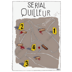 Poster "Serial Quilleur" Poster "Quille Bill" A3 29.7 x 42 cm | Bowling'Art